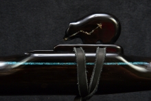 Nigerian Ebony Native American Flute, Minor, Bass A-3, #F33C